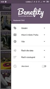 Benefity PČR screenshot 2