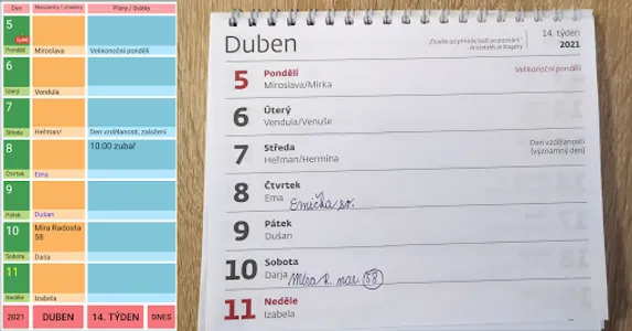 Stolní kalendář screenshot 11