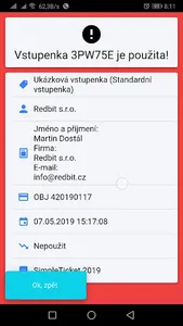 SimpleTicket.cz screenshot 3