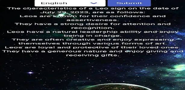 Daily Horoscope Multi Language screenshot 1