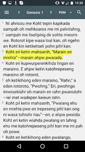 Pohnpeian Bible screenshot 3