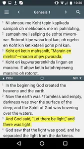 Pohnpeian Bible screenshot 4