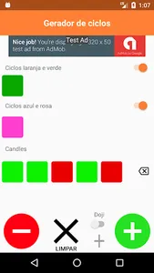 Gerador de ciclos screenshot 1