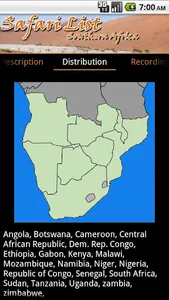 Safari List - Southern Africa screenshot 3