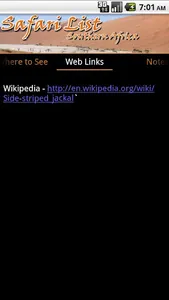 Safari List - Southern Africa screenshot 4