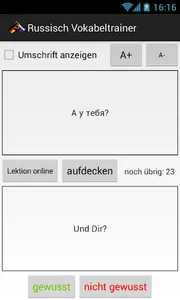 Russisch Vokabeltrainer screenshot 0