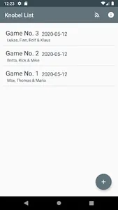 Knobel List screenshot 1