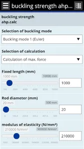Hydraulics calculator screenshot 1