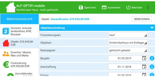 ALF-OPTIFI Baufinanzierung screenshot 1