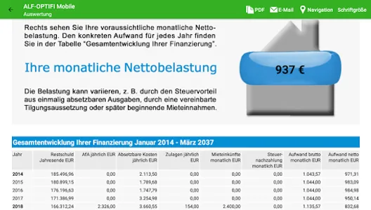 ALF-OPTIFI Baufinanzierung screenshot 12
