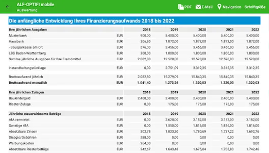 ALF-OPTIFI Baufinanzierung screenshot 18