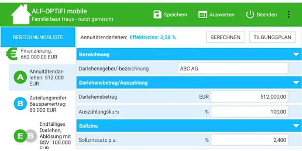 ALF-OPTIFI Baufinanzierung screenshot 2