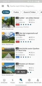Wanderplaner BernerWanderwege screenshot 1