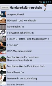Handwerksführerschein screenshot 1