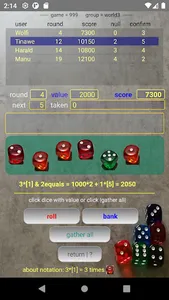 Game10000  dice game screenshot 0