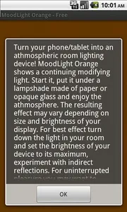 MoodLight Orange - Free screenshot 1
