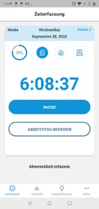 zebx Arbeitszeit screenshot 1