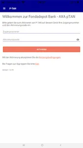 Fondsdepot Bank - AXA pTAN screenshot 0