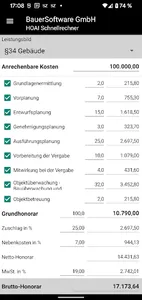 HOAI Honorar-Schnell-Rechner screenshot 1