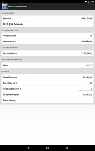 HOAI Honorar-Schnell-Rechner screenshot 6