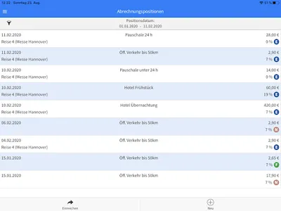 Belegmeister Reisekosten screenshot 21