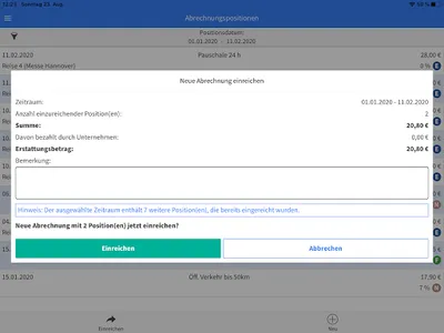 Belegmeister Reisekosten screenshot 22