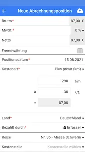 Belegmeister Reisekosten screenshot 4