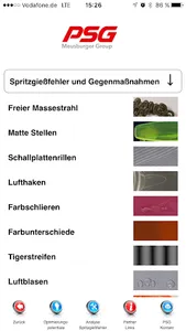 PSG-App Heißkanalanwendungen screenshot 1