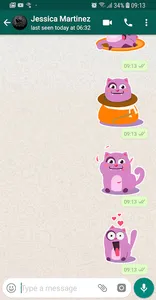 Cute Kitten Stickers - WAStick screenshot 4