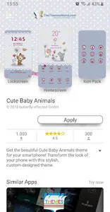 Cute Baby Animals Theme screenshot 1