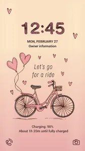 Love Ride Bicycle Theme screenshot 2