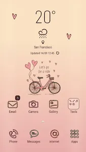 Love Ride Bicycle Theme screenshot 3