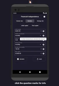 FIRE calculator screenshot 0