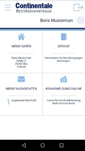 Continentale BKK - ServiceApp screenshot 1