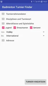 Badminton Turnier Finder screenshot 4