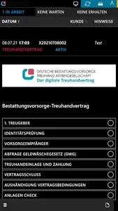 Digitaler Treuhandvertrag screenshot 1