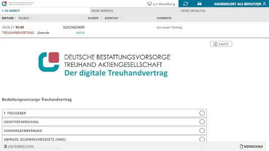 Digitaler Treuhandvertrag screenshot 5