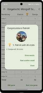 Eingelocht: Minigolf Scorecard screenshot 2