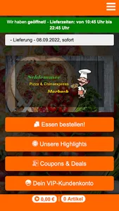 Schlemmer Pizza Marbach screenshot 0