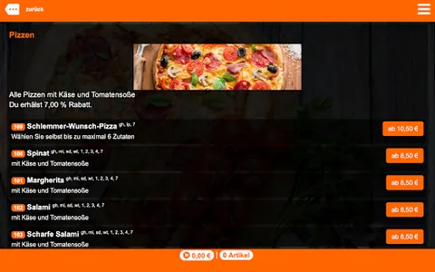 Schlemmer Pizza Marbach screenshot 5