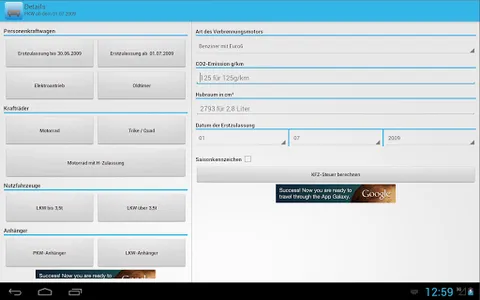 Car tax calculator screenshot 11