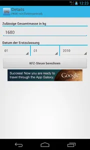 Car tax calculator screenshot 3