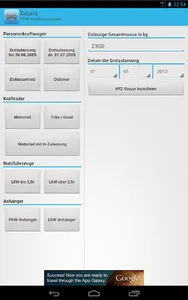 Car tax calculator screenshot 9