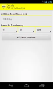 KFZ-Steuer Rechner Pro screenshot 4