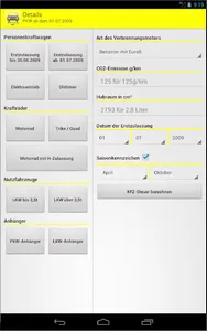 KFZ-Steuer Rechner Pro screenshot 6