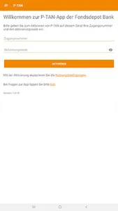 pushTAN-App Fondsdepot Bank screenshot 0