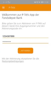 pushTAN-App Fondsdepot Bank screenshot 1