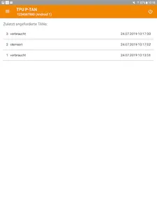 pushTAN-App Fondsdepot Bank screenshot 10
