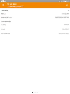 pushTAN-App Fondsdepot Bank screenshot 11