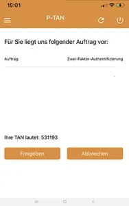 pushTAN-App Fondsdepot Bank screenshot 19